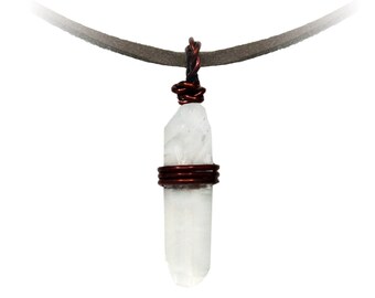 Unique Clear Quartz Stone, One of a Kind Personalized Stone Necklace, White Crystal Pendant, PLEASE READ DESCRIPTION before order