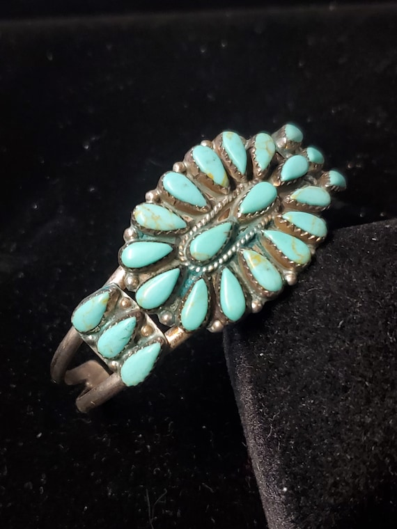 L Morgan Sterling turquoise bracelet (Esb4) - image 1