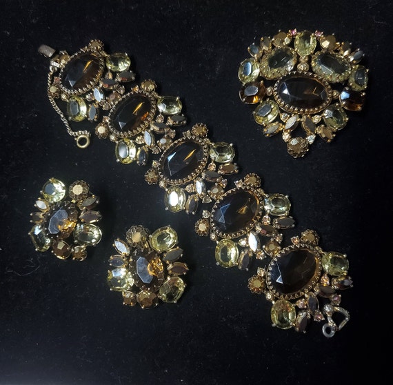 Amazing Schiaparelli Set Bracelet Earrings brooch Re1 | Etsy