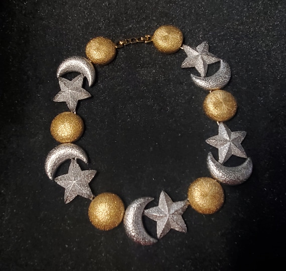 Christian Dior Moon and 18 Stars Choker ESB1 Etsy