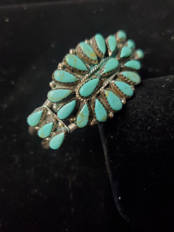 L Morgan Sterling turquoise bracelet (Esb4) - image 2