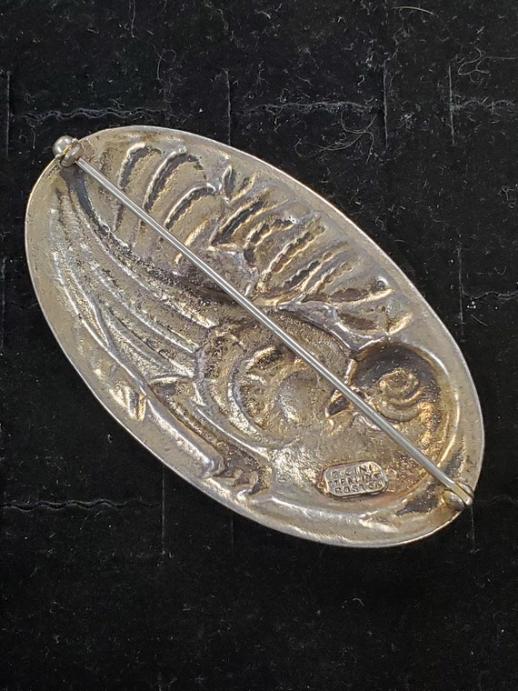 G. Cini Art Deco 2.75 Sterling Silver Bird Pheasa… - image 2