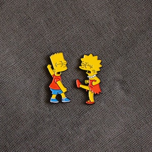 Bart vs Lisa Emaille Pin Set