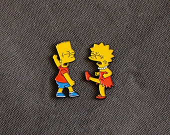 Bart vs Lisa Enamel Pin Set