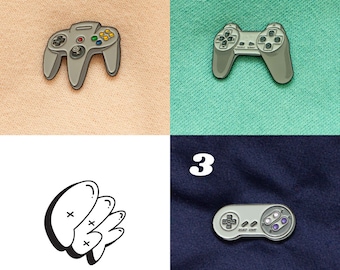 Retro Game Controller Soft Enamel Pin