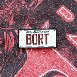 Bort ナンバープレート ソフトエナメルピン