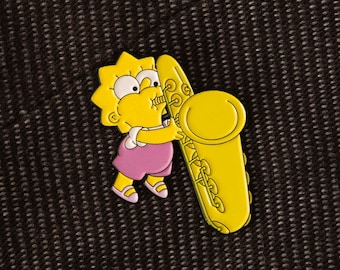 Baby Lisa Saxophone Soft Enamel Pin