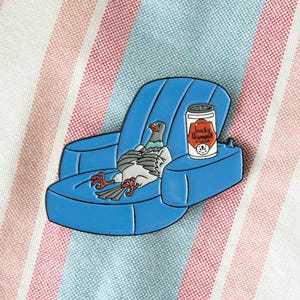 Pigeon M. Tyson Mysteries Enamel Pin
