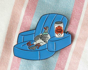 Pigeon M. Tyson Mysteries Enamel Pin