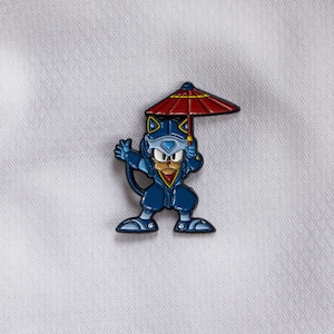 Samurai Pizza Cats: Guido Anchovy Soft Enamel Pin