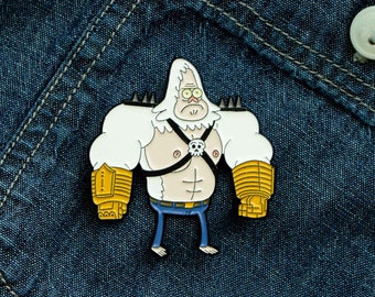 Skips with The Fists of Justice Soft Enamel Pin