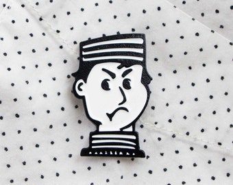 Mean Mugging Toronto Bad Boy: The Screwface Series Soft Enamel Pin