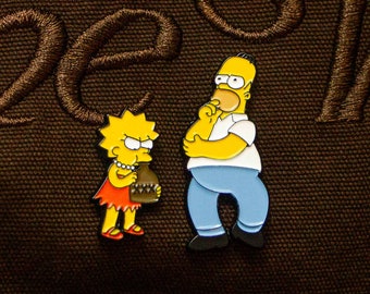 Homer & Lisa Jug Enamel Pin Set