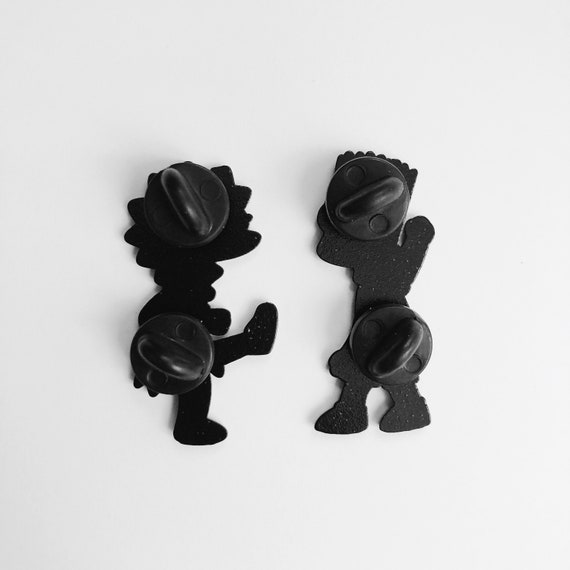 Bart Vs Lisa Enamel Pin Set - Etsy