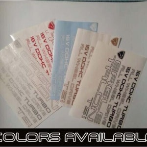 1G 1990-1994 Eagle Talon awd decal set