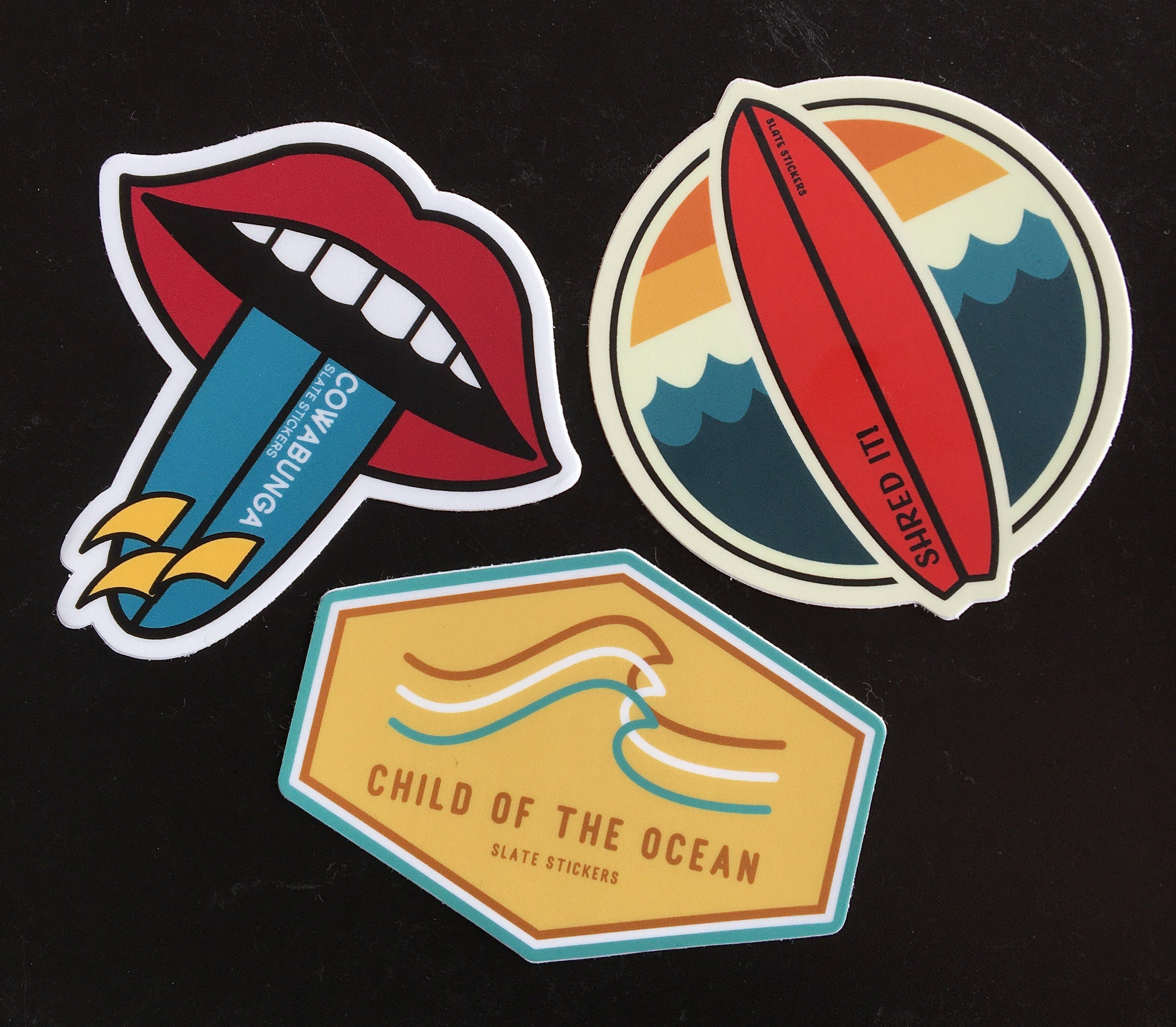 SURF STICKER PACK // autocollants mignons de surfer de boho de Etsy