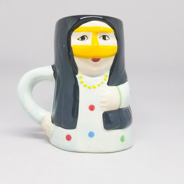 Woman Wearing Battoulah Niqab Toby-Style Mug Collectable Vintage