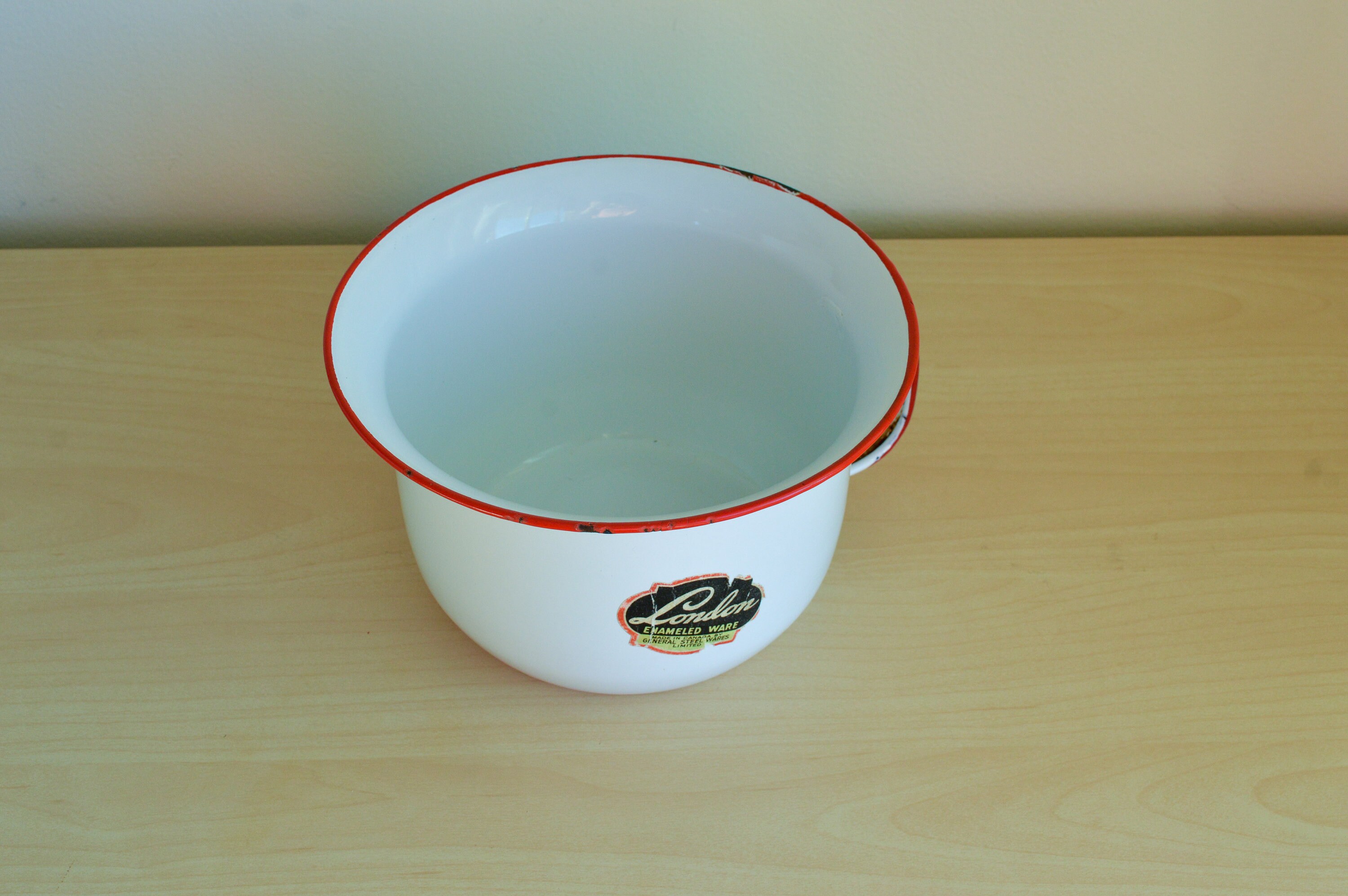 Gramma's Pee Pot Enamel Ware Chamber Pot Planter White Etsy