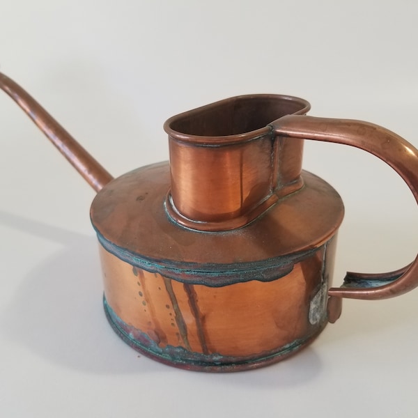 Haws-Style Patina Vintage Copper Watering Can with Rose/Sprinkler Head