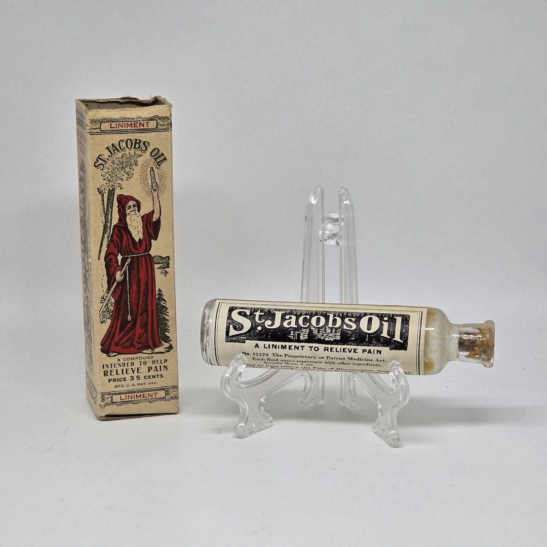 St Jacobs Oil Liniment Wyeth Chemical Co Circa 1913 Original Box ...