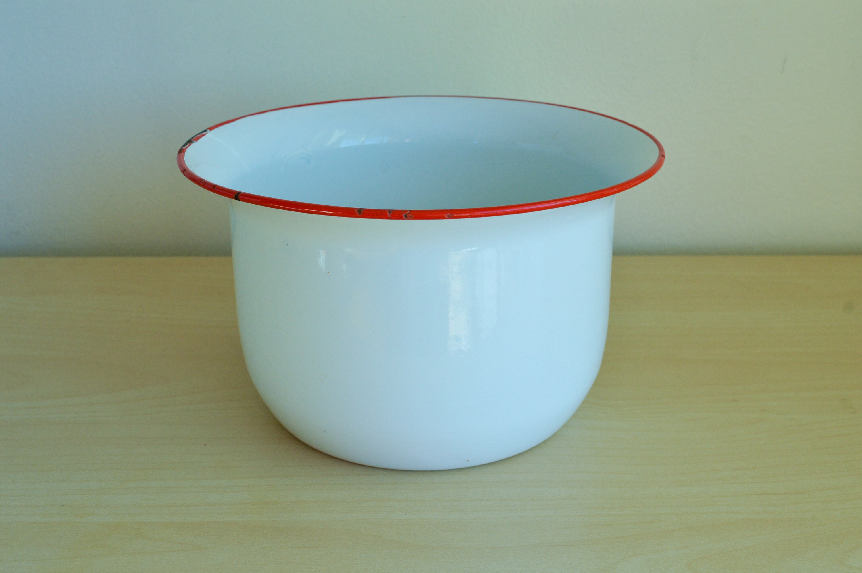 Gramma's Pee Pot Enamel Ware Chamber Pot Planter White Etsy