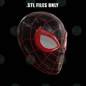 Upgraded Miles Helmet (Insomniac inspired) 3D Print Model Only