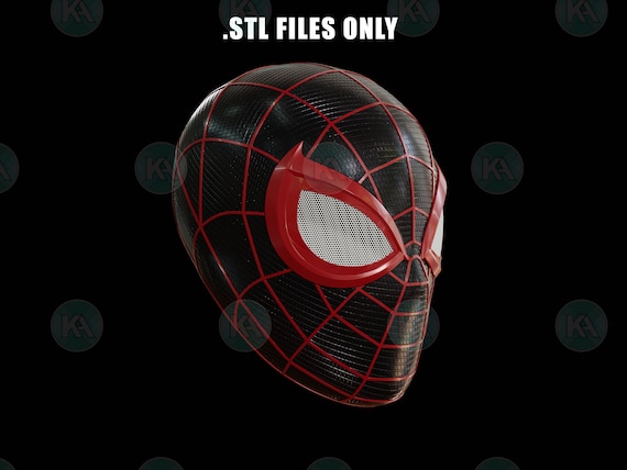 Upgraded Miles Helmet (Insomniac inspired) 3D Print Model Only