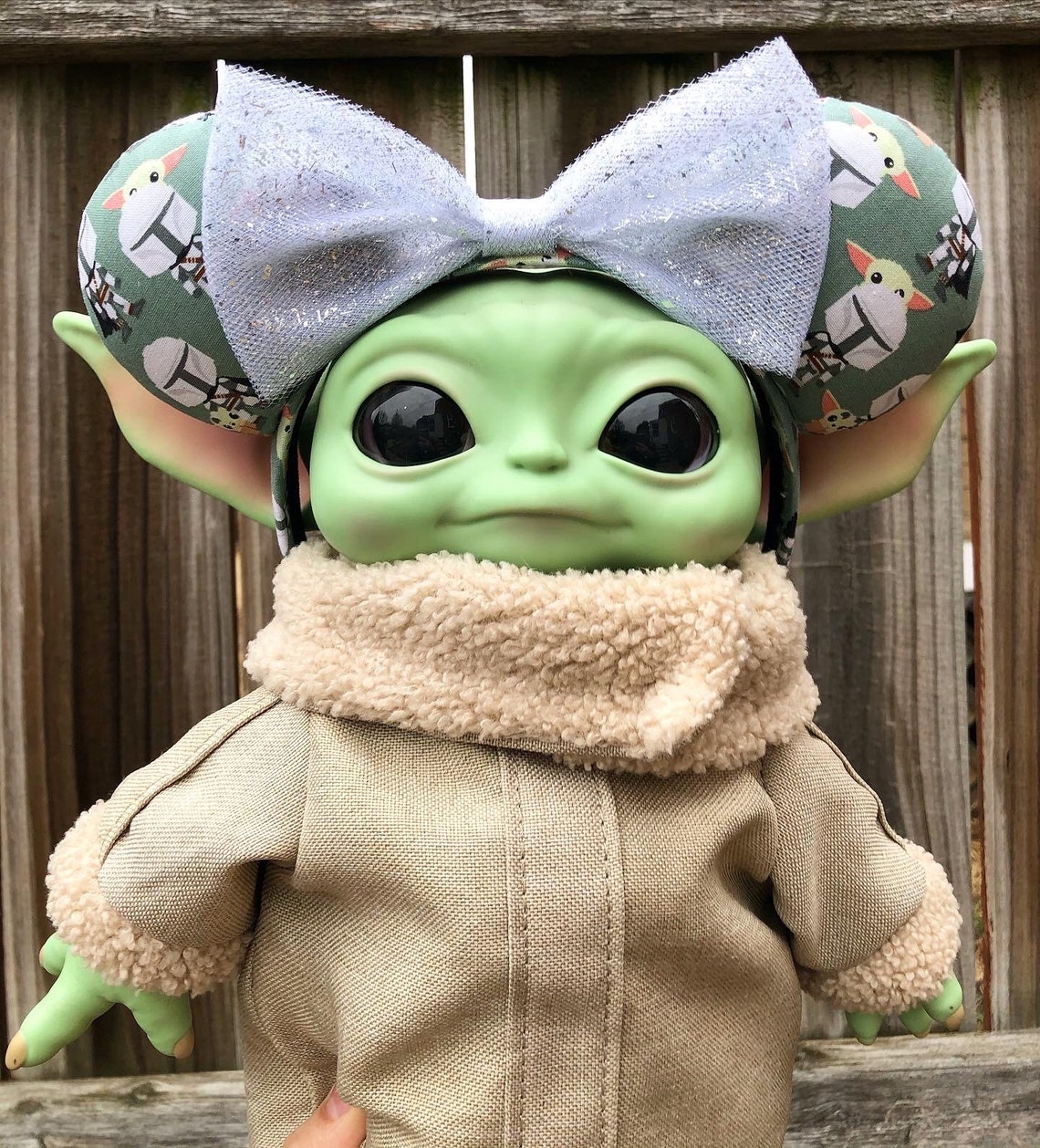 Baby Yoda Inspired Ears The Mandalorian Etsy