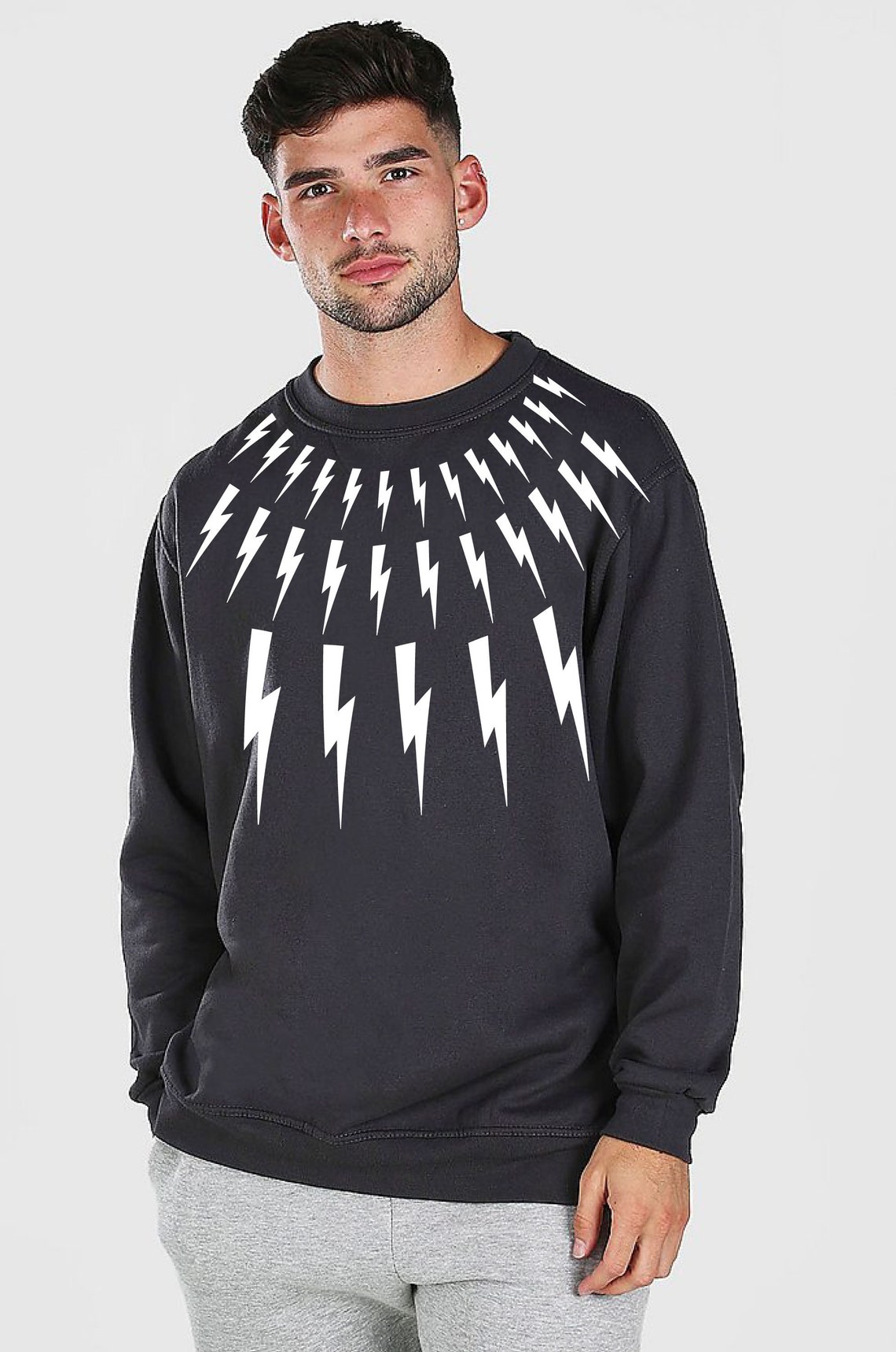 Lightning Collar Sweatshirt David Rose Sweaters Alexis - Etsy Canada
