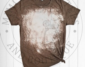 Bleached Tee Mock Up Etsy
