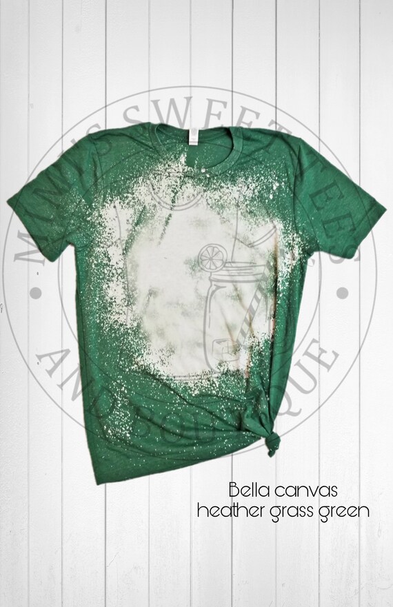 Download Bella Canvas Cvc Heather Grass Green Bleached T Shirt Mock Up Etsy
