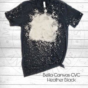 bleaching black shirt for sublimation