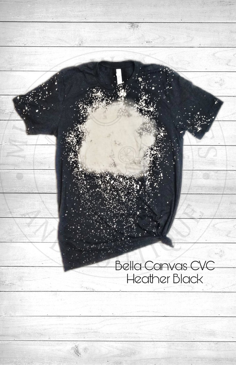 Download Bella canvas CVC Heather black bleached t-shirt mock-up ...