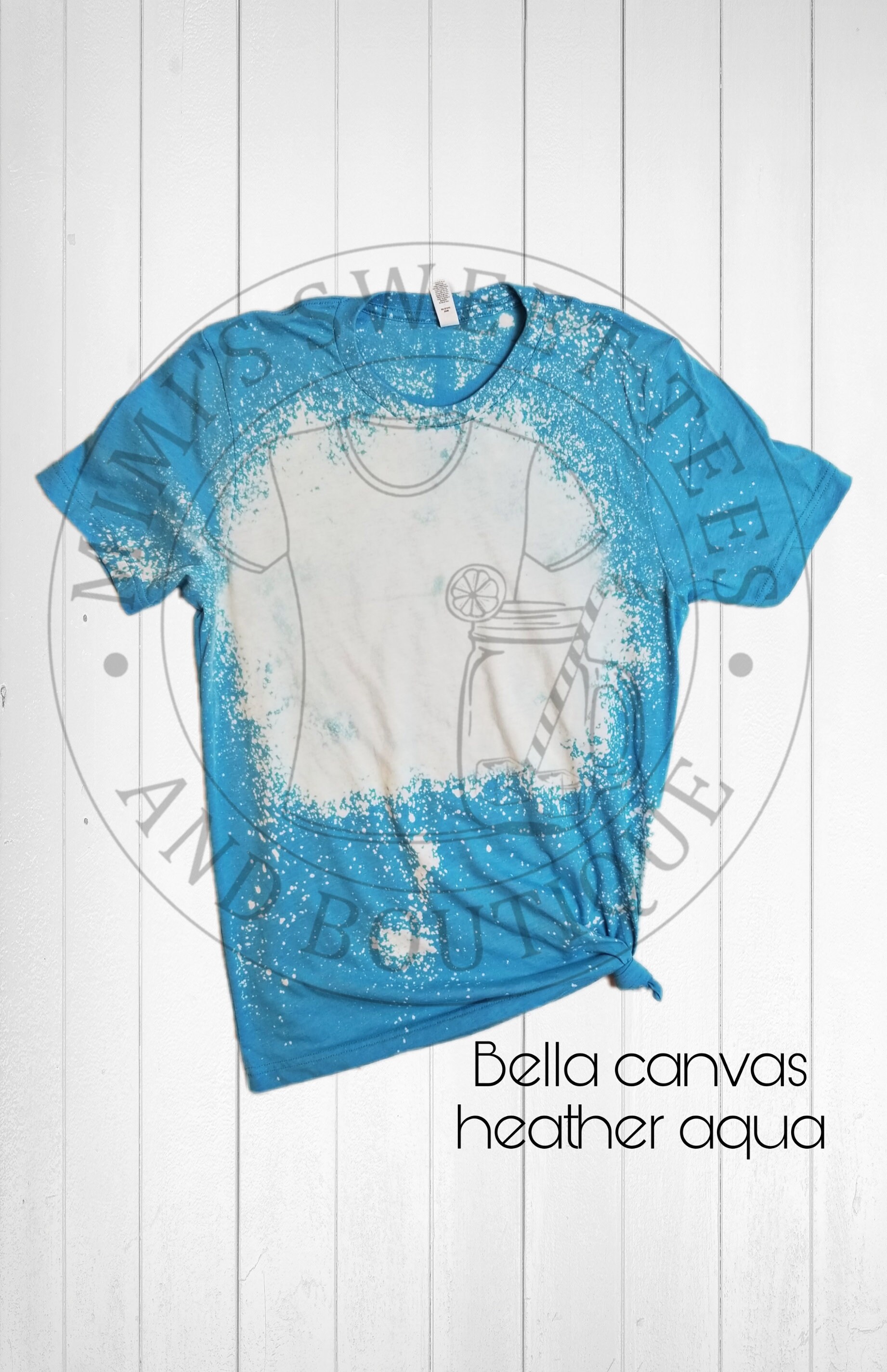 Bella Canvas Cvc Heather Aqua Bleached 