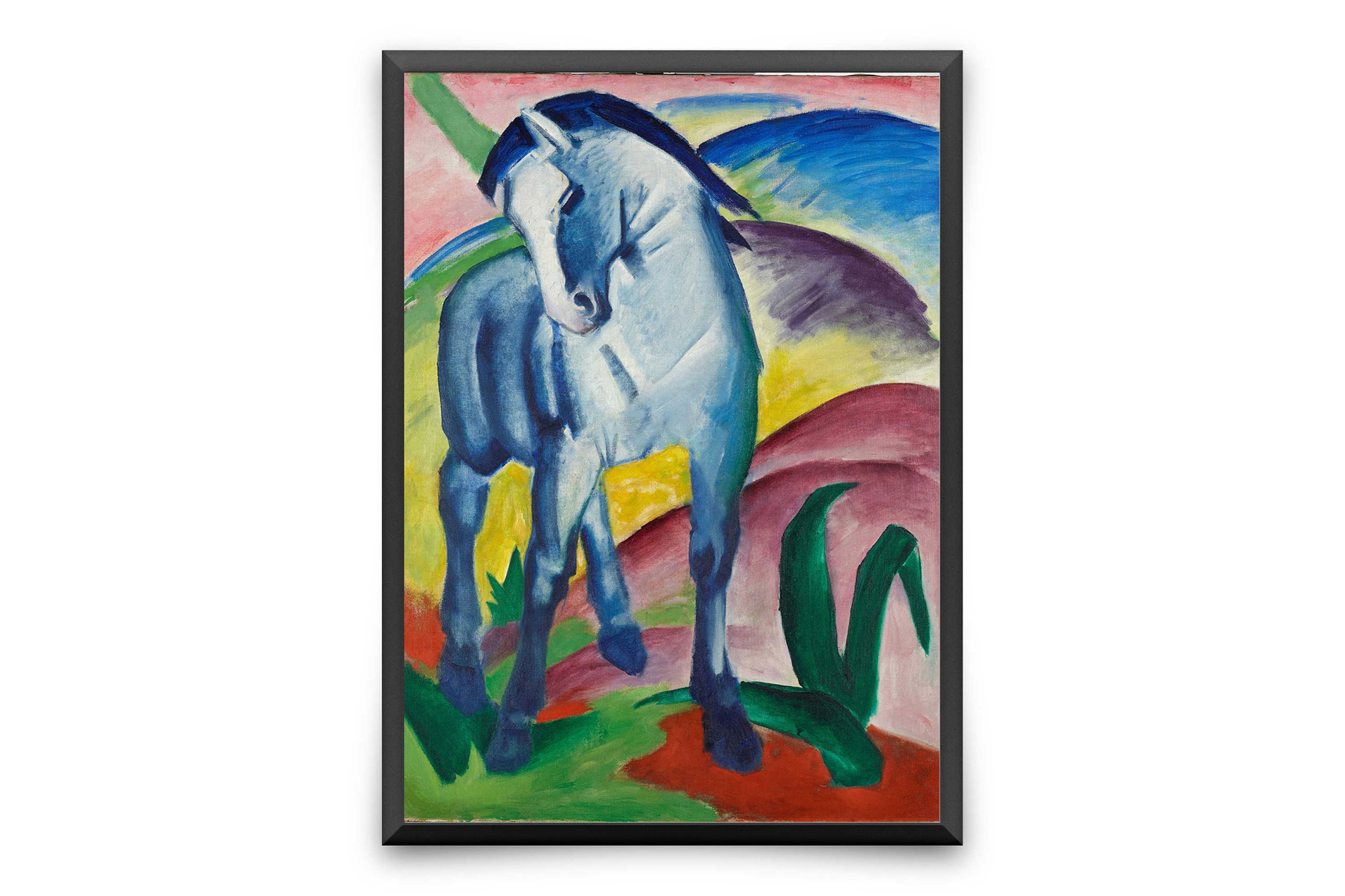 Blue Horse by Franz Marc Print Wall Art Stretched Canvas Etsy New Zealand
