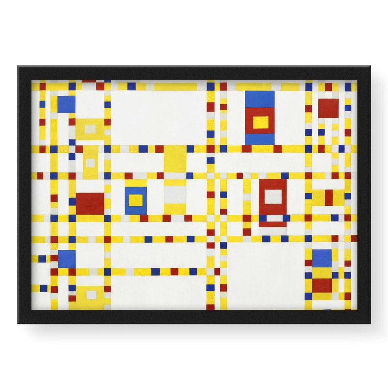 Broadway Boogie Woogie by Piet Mondrian Fine Art Print | Etsy