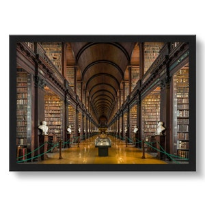 Library of Trinity College Dublin Photo - Library Print - Library Poster - Library Art - Library Picture - Library Illustration - HS1050