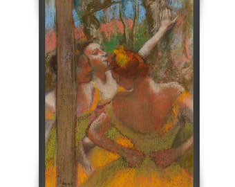 Edgar Degas Dancers Print Wall Art - Stretched Canvas  - Mother's Gift - Girl's Room - Home, Office, or Business Decor HS2226