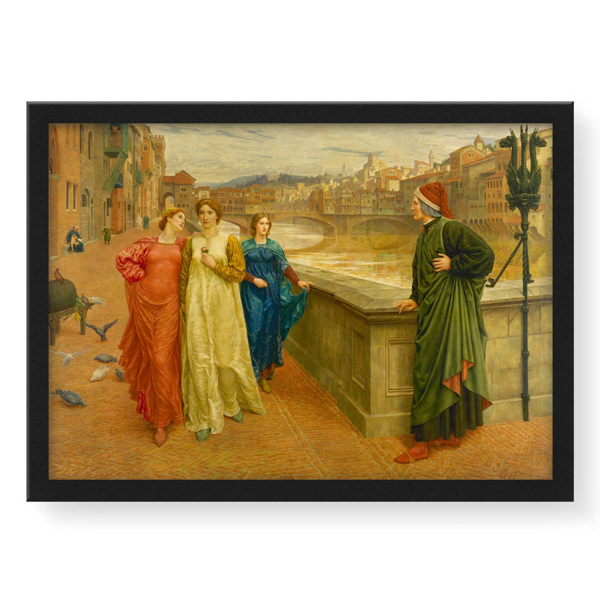 Dante And Beatrice Painting Dante And Beatrice Painting