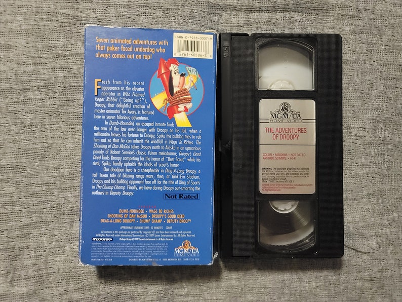 The Adventures of Droopy VHS Movie - Etsy