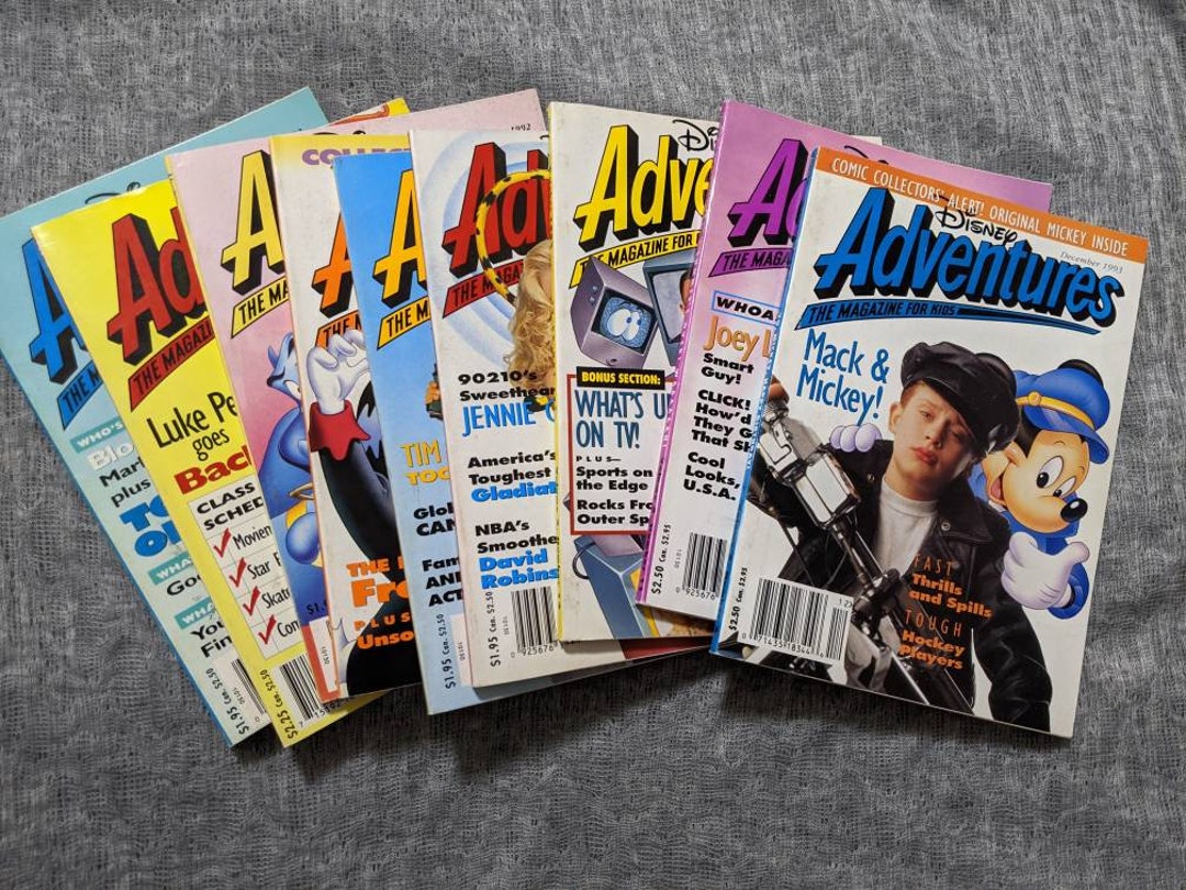 Vintage Disney Adventures Magazines 19921993 Joey Lawrence, Macaulay