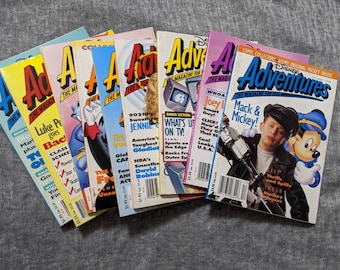 Vintage Disney Adventures Magazines 1992-1993; Joey Lawrence, Macaulay Culkin, Cindy Crawford, Tim Allen, 90210, Luke Perry, Will Smith