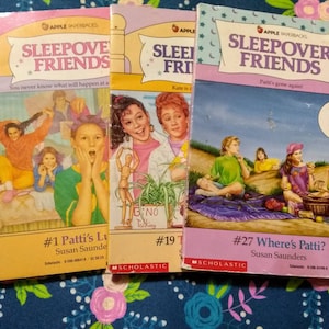 Sleepover Friends books 80s/90s series - You Choose