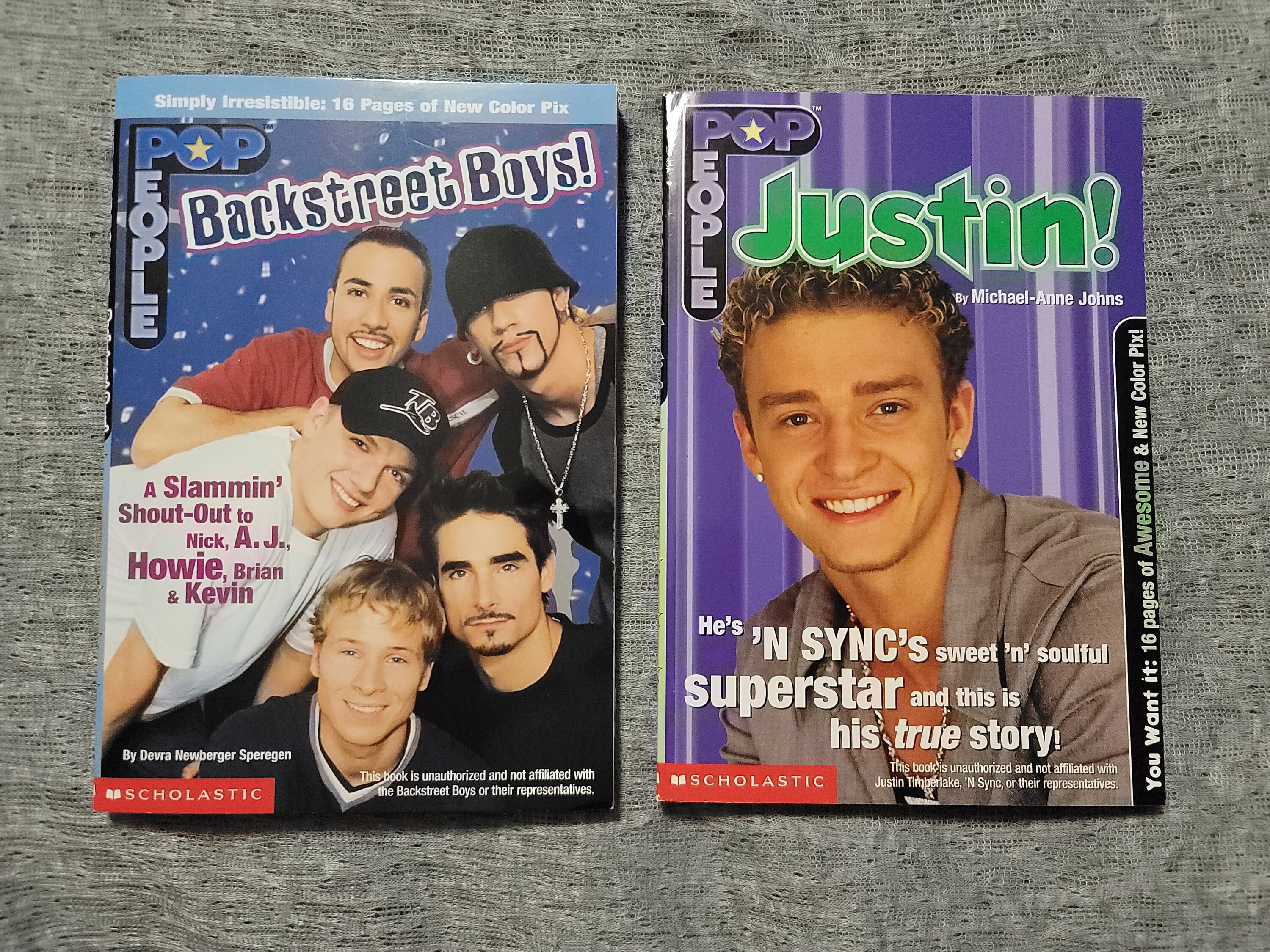 Pop People Books - Backstreet Boys - Justin Timberlake - Etsy