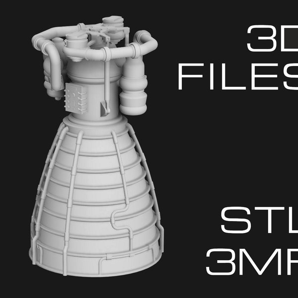 RS-25 Space Shuttle Main Engine | 3D Files Only