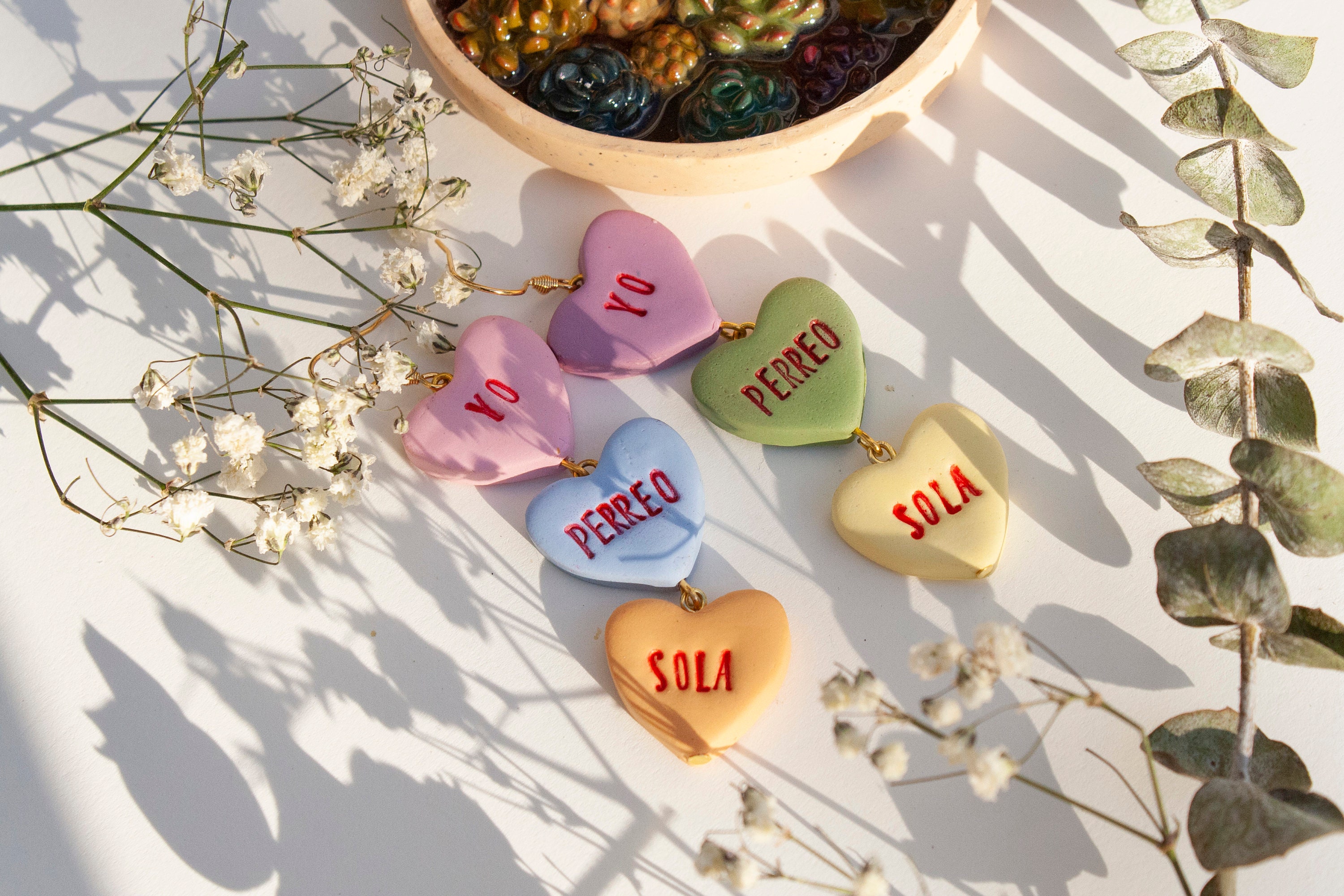Yo Perrero Sola Polymer Clay Earring- Ecofriendly hypoallergenic Hand…