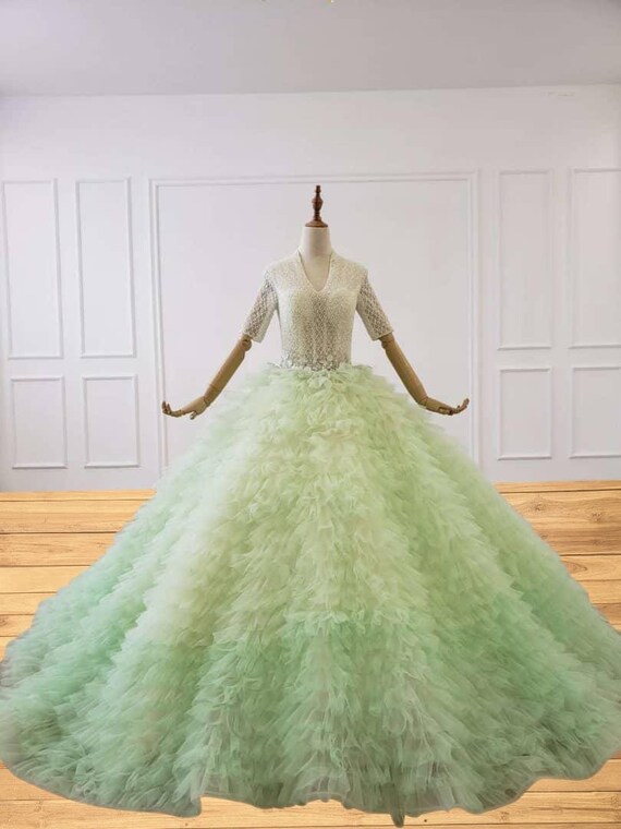 lime green ball gown Dresses Images 2022