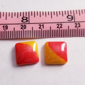12mm Square cabochons. SETS OF 4 OR 2 image 7
