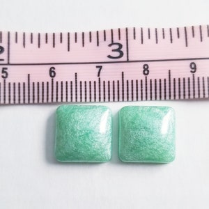 12mm Square cabochons. SETS OF 4 OR 2 image 2