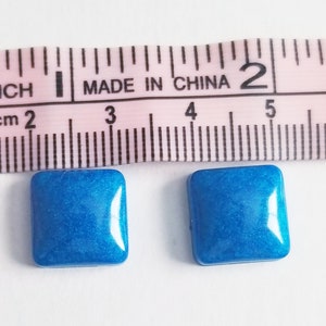 12mm Square cabochons. SETS OF 4 OR 2 image 1